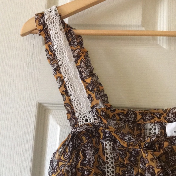 Anthropologie sheer tank top boho romantic - Picture 2 of 7